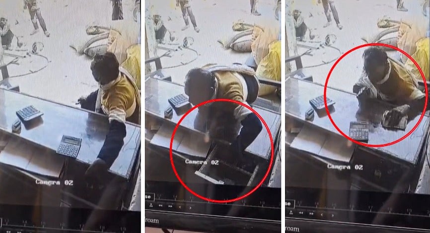 MP News: Thief Steals ₹1.5 Lakh Cash In Broad Daylight From Grain Shop In Chhatarpur; Caught on...