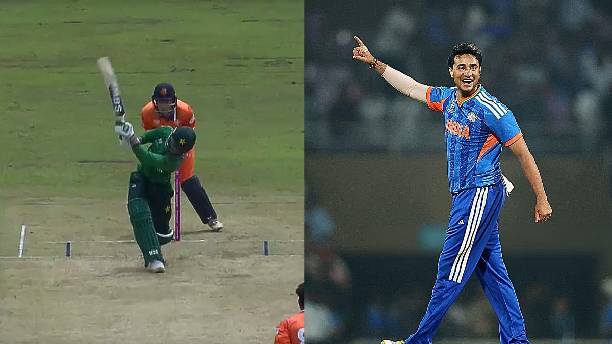 'Bro Thinks He's Abhishek Sharma': Saim Ayub's Flashy No-Look Shot Fails, Sparks Hilarious Memes During PAK vs NED, ICC WC 2026 Match 