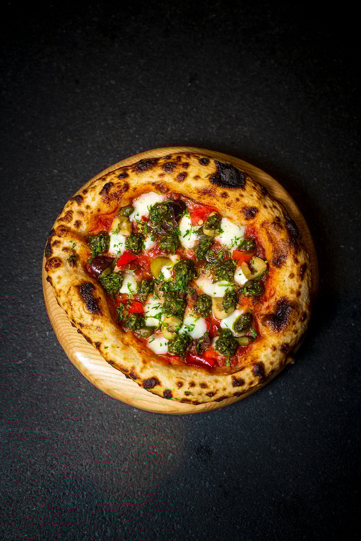 Pesto Puttanesca Pie