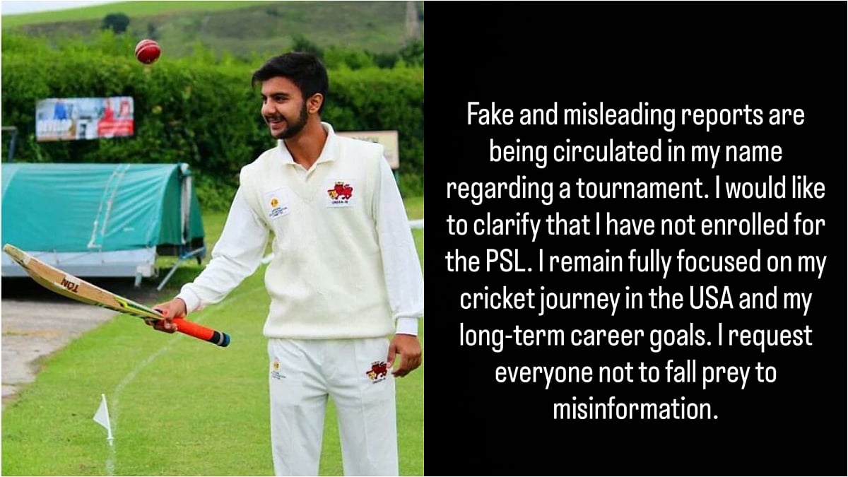 Vidhu Vinod Chopra's Son Agni Dev Denies Reports Of Registering For PSL 2026 Auction After Name Appears On List; Mother Shares Post 