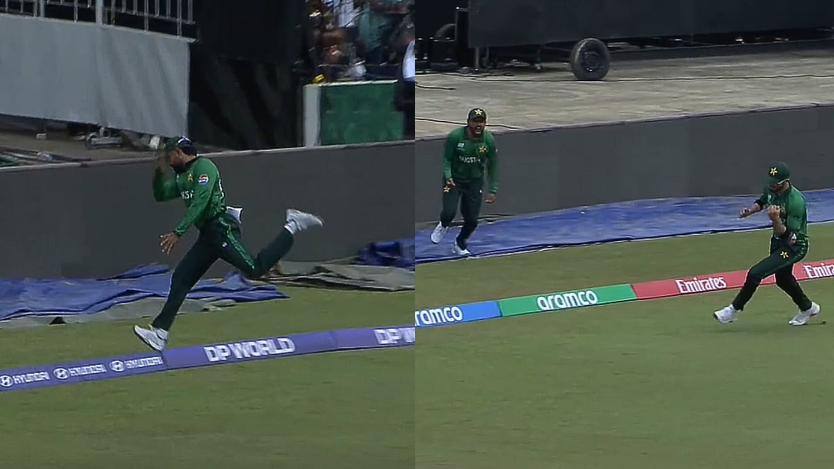 Babar Azam & Shaheen Afridi Pull Off Incredible Tag-Team Catch To Dismiss Michael Levitt In PAK vs...