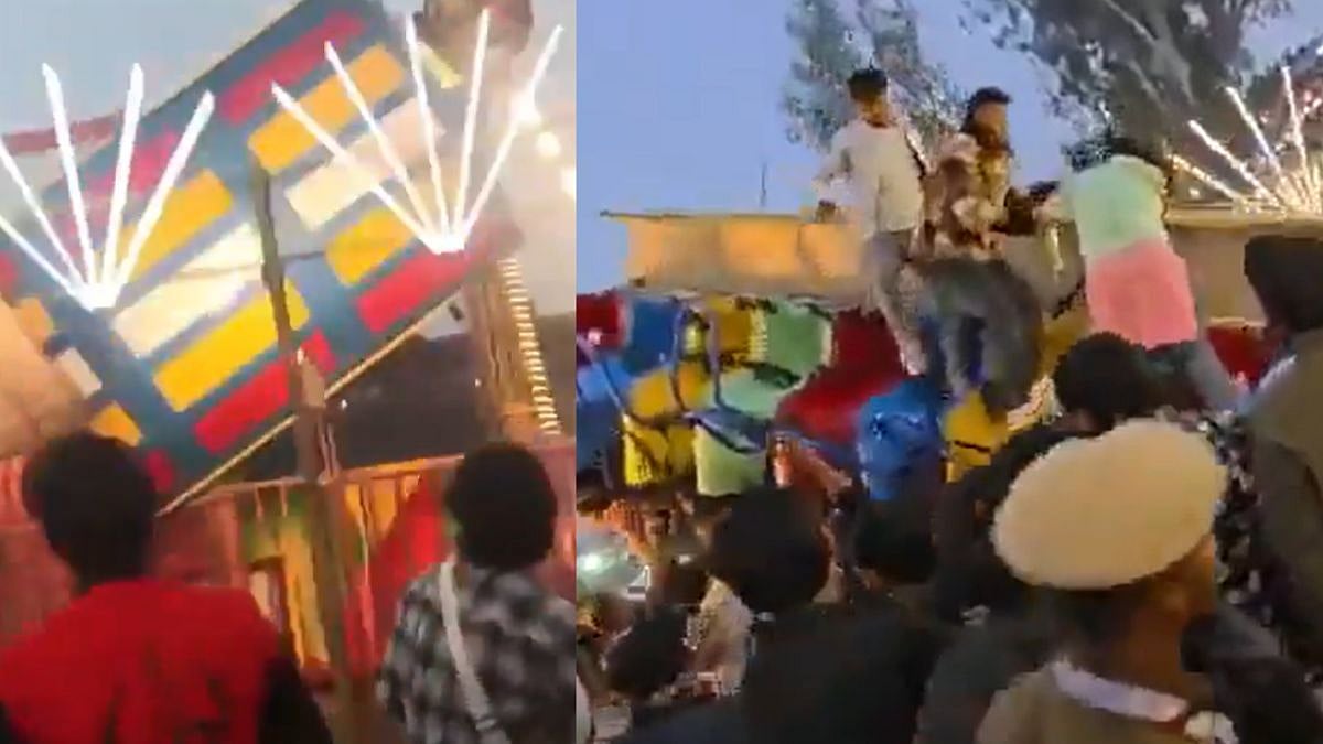 Surajkund Fair Tragedy VIDEO: Exact Moment Of Swing Collapse Caught On Camera; CM Saini Reacts As 1 Killed, 13 Injured 