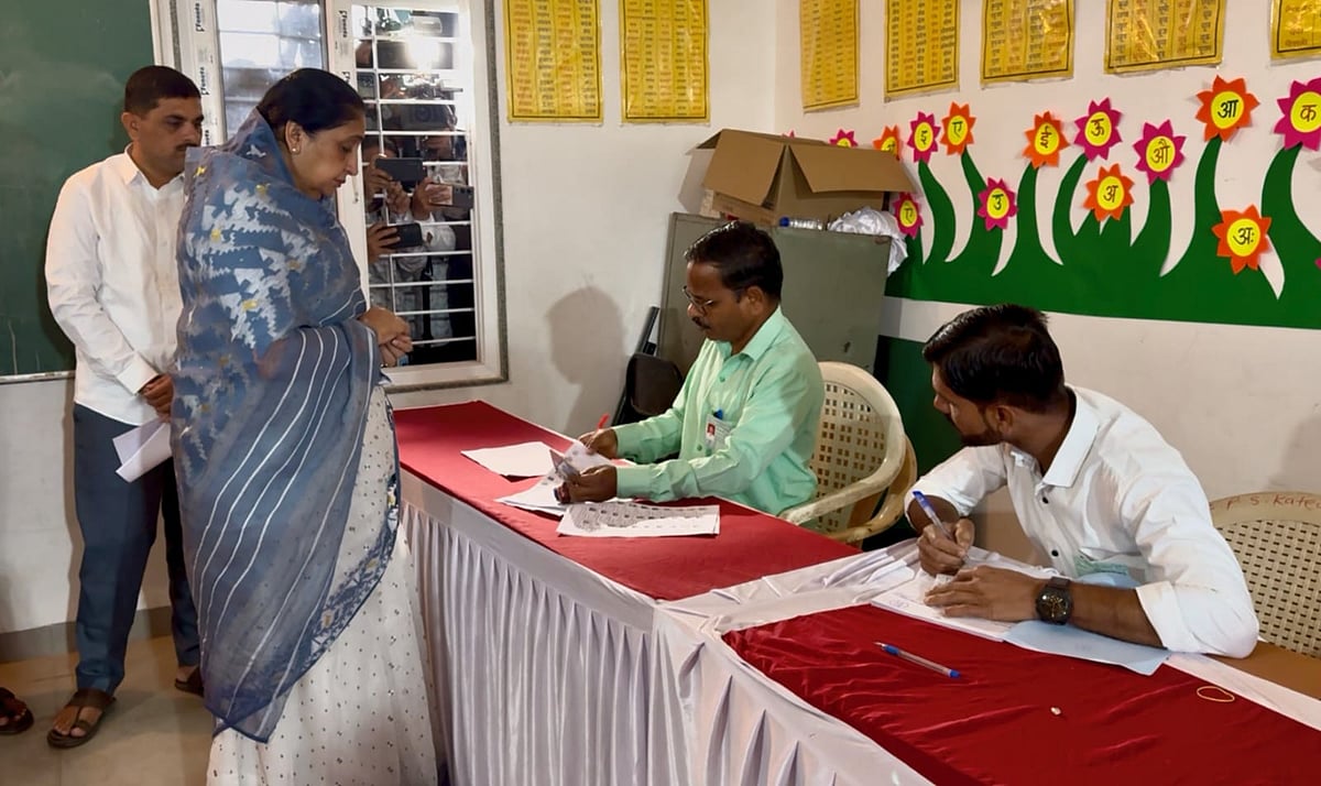 Pune Zilla Parishad-Panchayat Samiti Elections: Dy CM Sunetra Pawar, Son Parth Cast Votes In...
