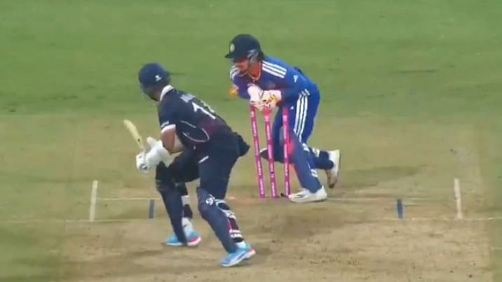 VIDEO: Milind Kumar Stumped Out After Hilarious 'Brainfade' In IND Vs USA Clash In T20 World Cup 2026 