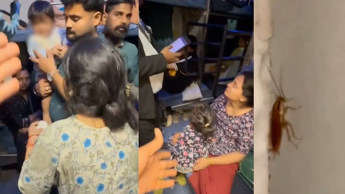 Crying Children, Cockroaches On Seats: Distressed Passengers Flag Severe Infestation On Bundelkhand...