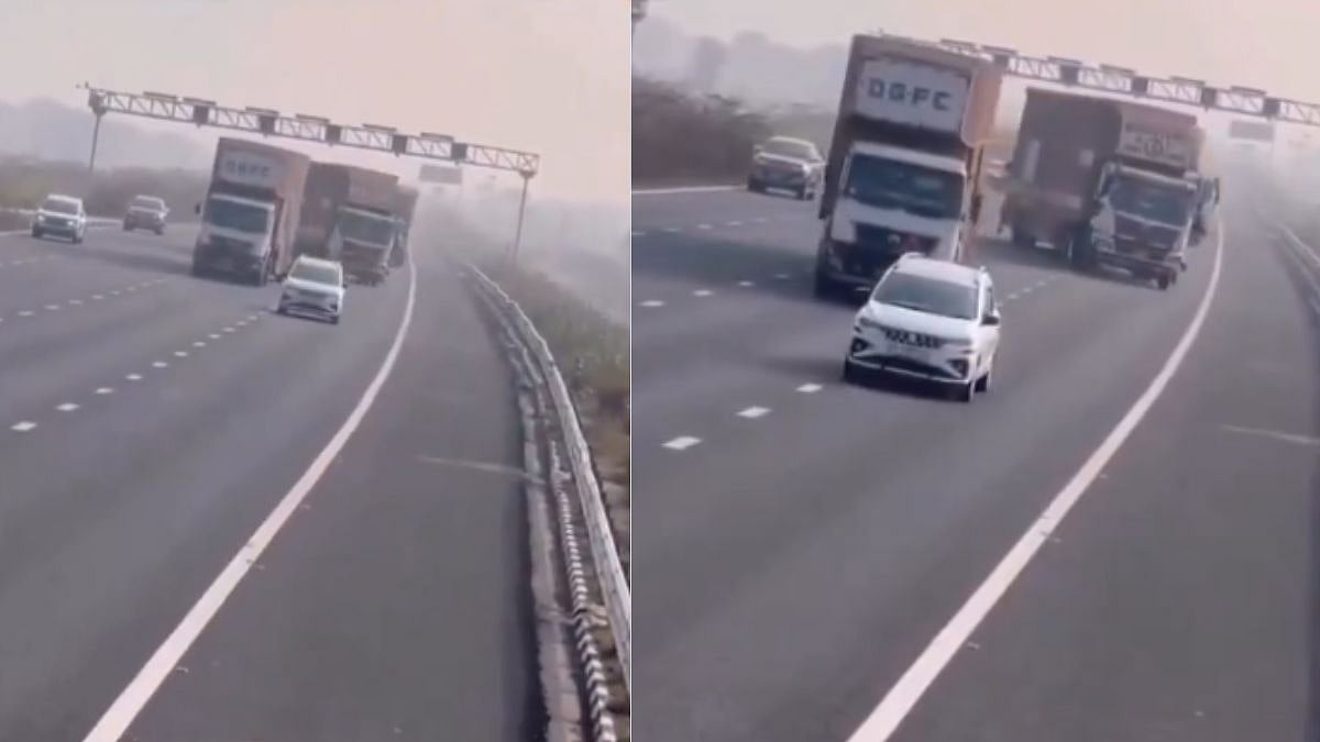 VIDEO: Container Truck Driver Arrested For Performing Dangerous Stunt On Delhi-Mumbai Expressway 