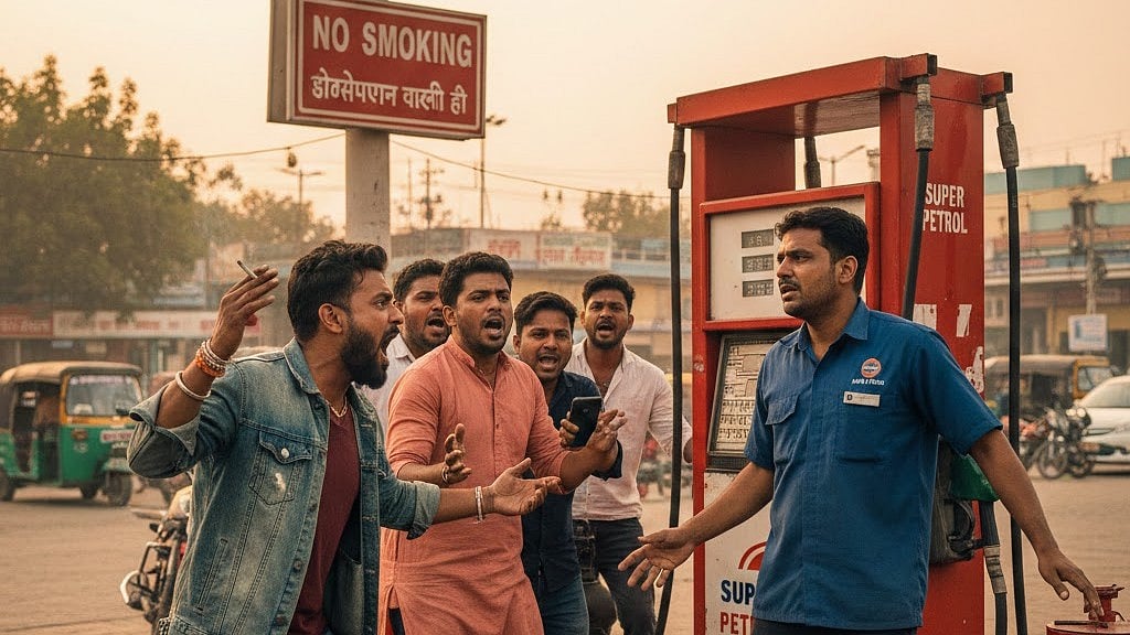 Jabalpur: Intoxicated Men Attack Petrol Pump Employee With Knife After Argument Over Smoking Inside...