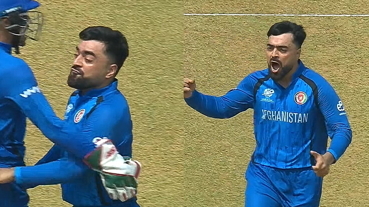 Rashid Khan's Fiery 'F**k Off!' Remark For Glenn Phillips Goes Viral During NZ vs AFG ICC T20 WC Match; Video 