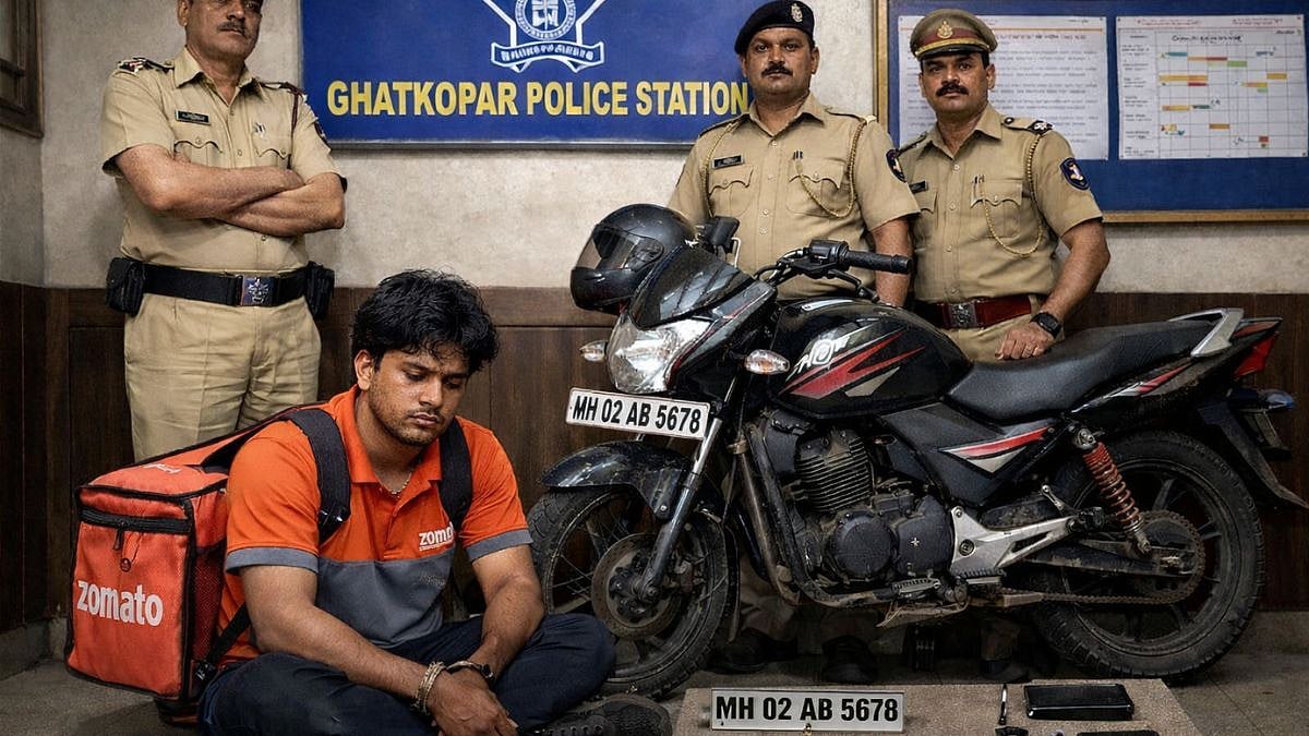 Mumbai Crime: Ghatkopar Police Arrest Orphan Turned Food Delivery Executive For Stealing And Using Motorcycle 
