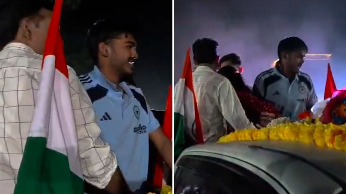 Vasai-Virar Celebrates Local Hero Ayush Mhatre With Grand Rally After U-19 World Cup Win 