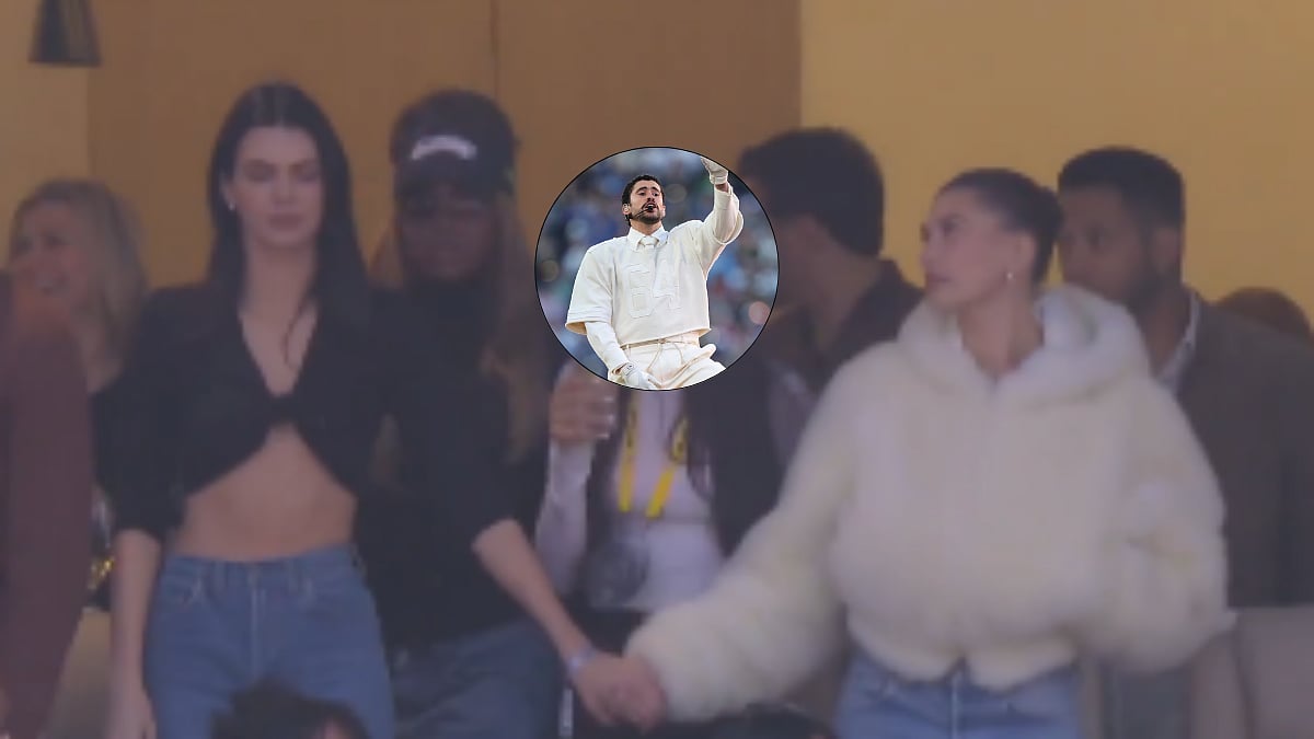 Kendall Jenner Enjoys Ex-Boyfriend Bad Bunny's Super Bowl 2026 Halftime Performance In California With Hailey Bieber 