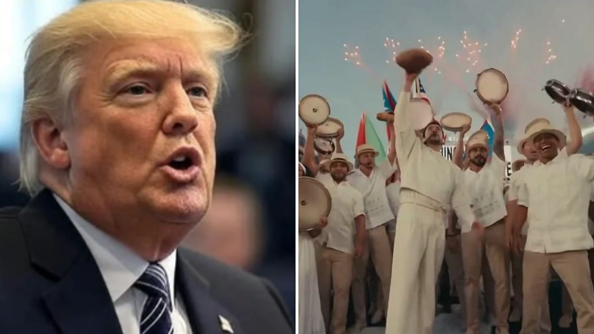 US President Donald Trump Slams Bad Bunny's Super Bowl Halftime Show as 'Affront To Greatness Of America' 