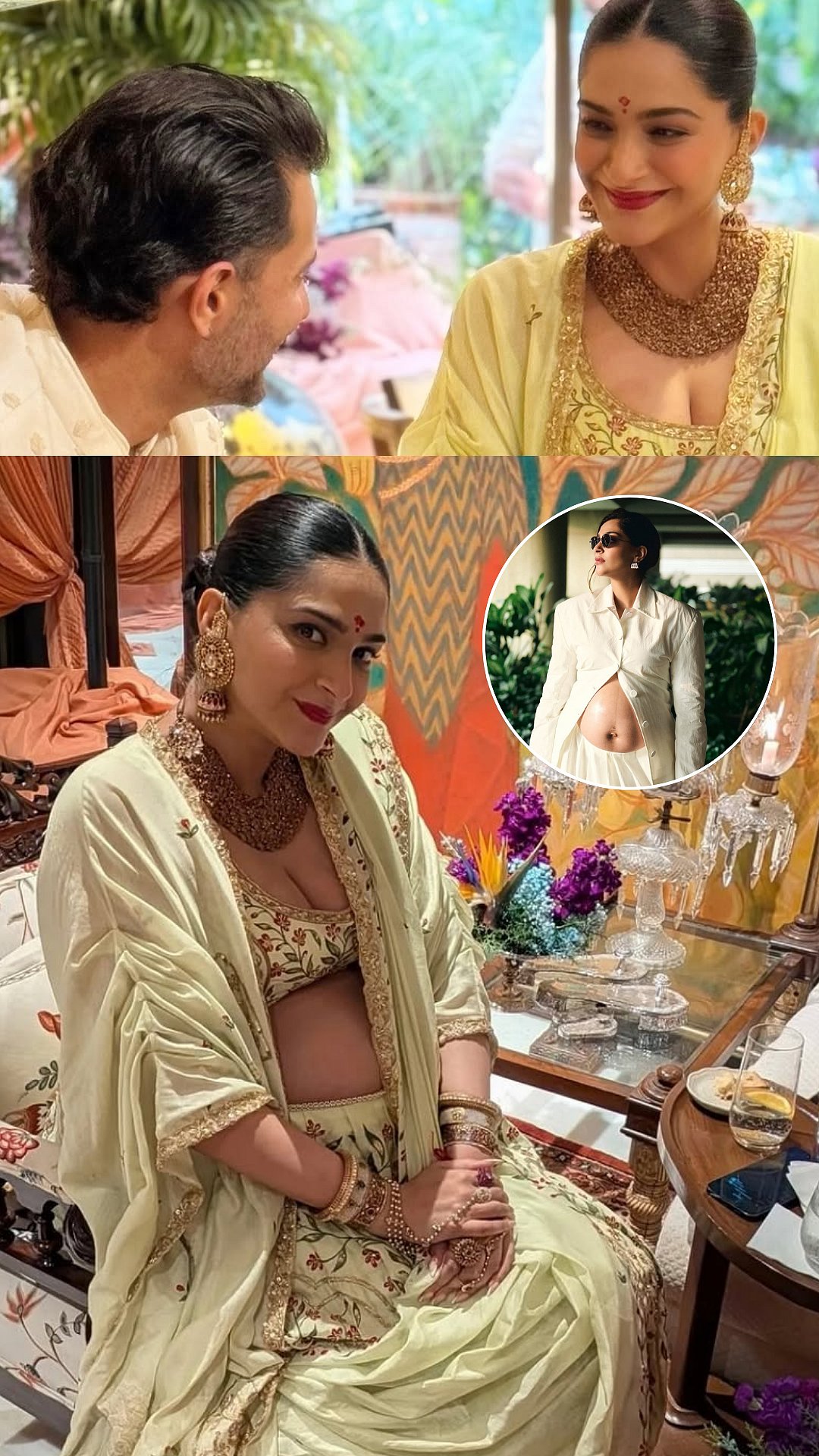 'Nazar Na Lage!' Mom-To-Be Sonam Kapoor Glows In Stunning Lehenga, Flaunting Her Bump At Baby Shower 