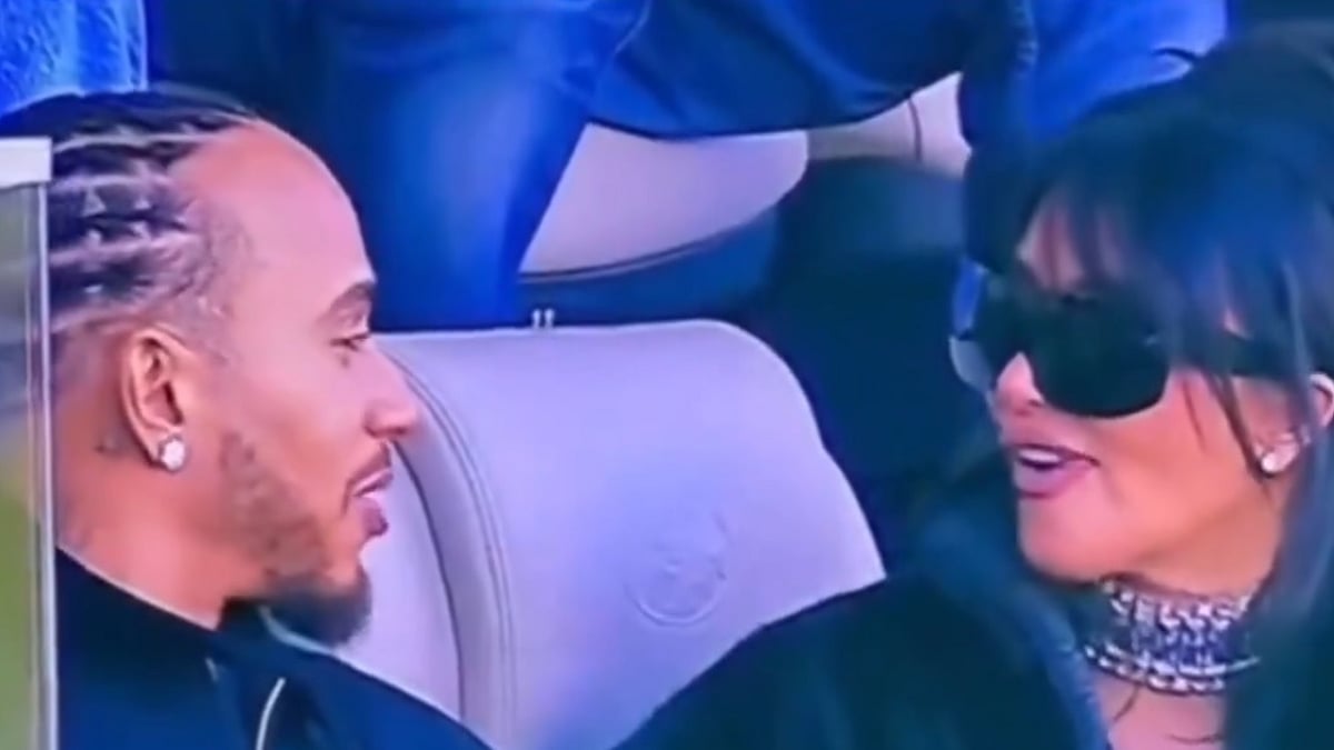Did Kim Kardashian And Lewis Hamilton Make Their Relationship Official At Super Bowl LX? Watch Viral Video 