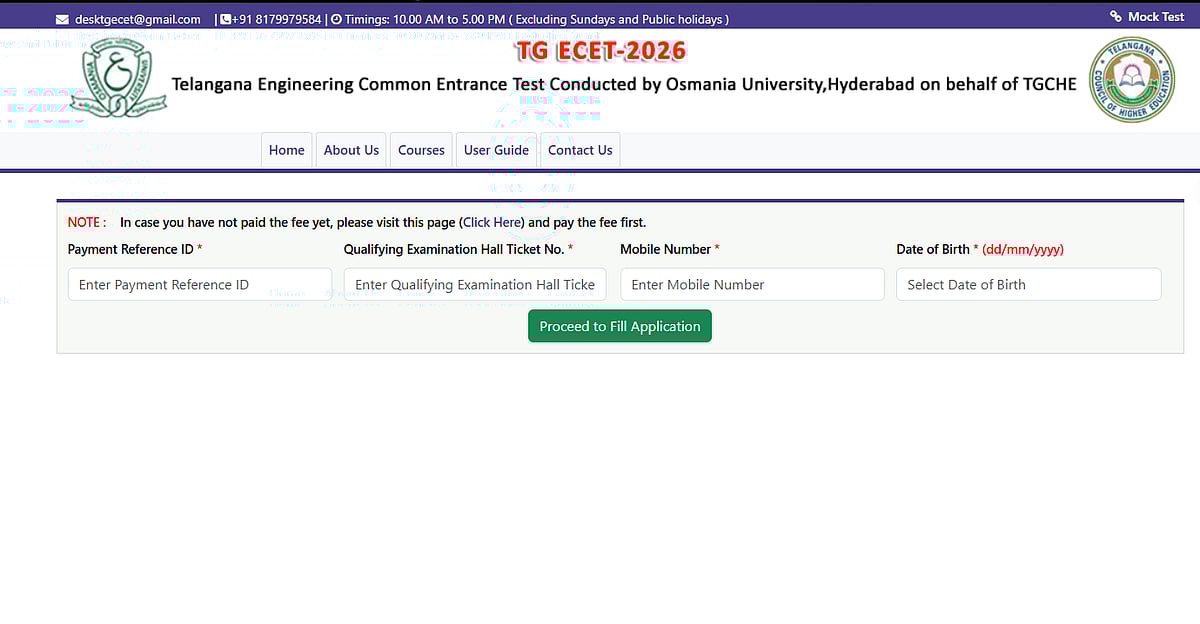 TG ECET 2026: Registration Begins On The Official Website at ecet.tgche.ac.in; Apply here 