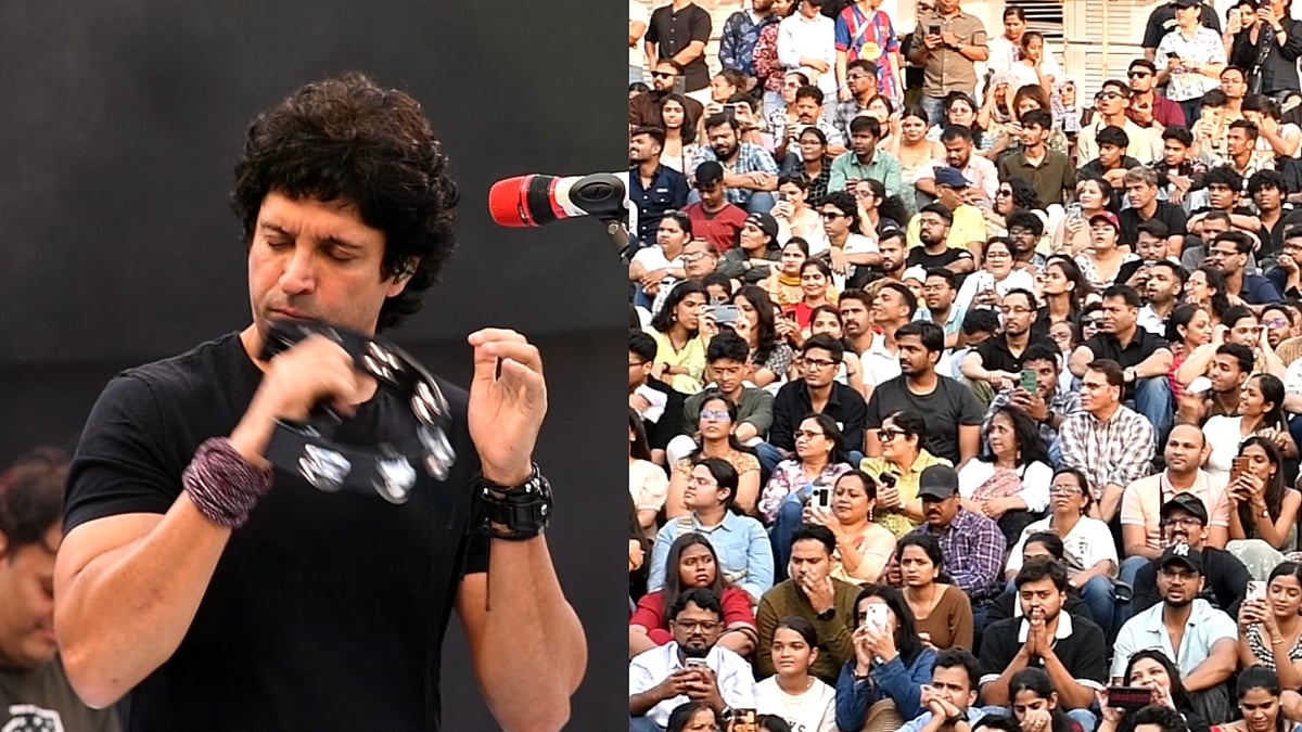 Farhan performed to a packed audience 