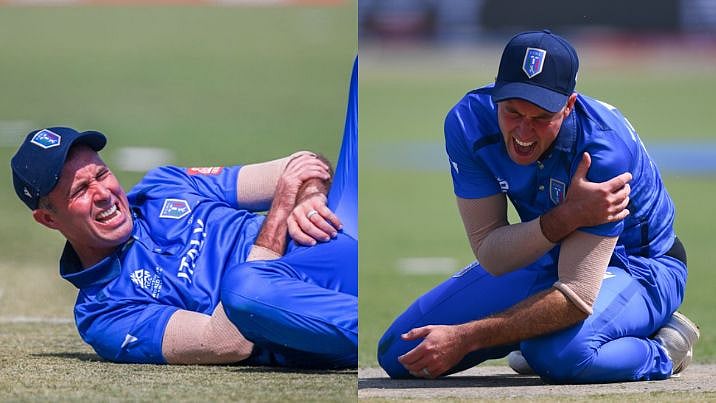 SCO Vs ITA: Captain Wayne Madsen Leaves The Field After Injury In Italy's T20 World Cup Debut