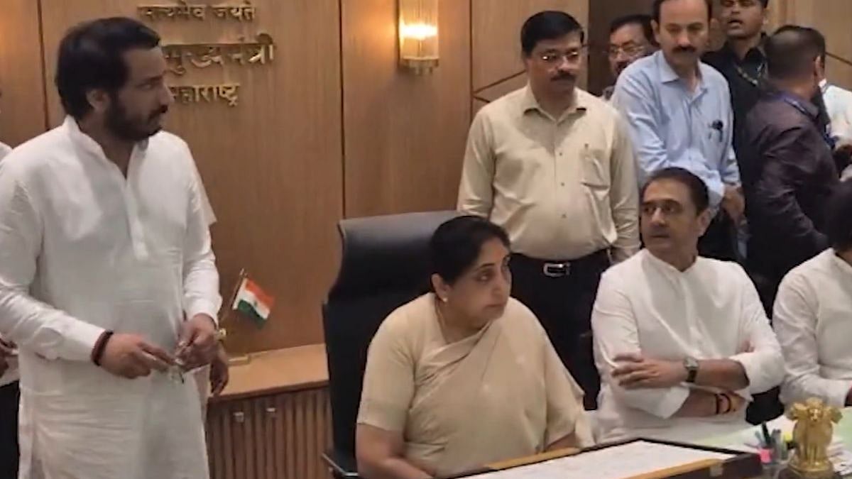 Sunetra Pawar Assumes Charge As Maharashtra Deputy Chief Minister At Mantralaya In Mumbai 