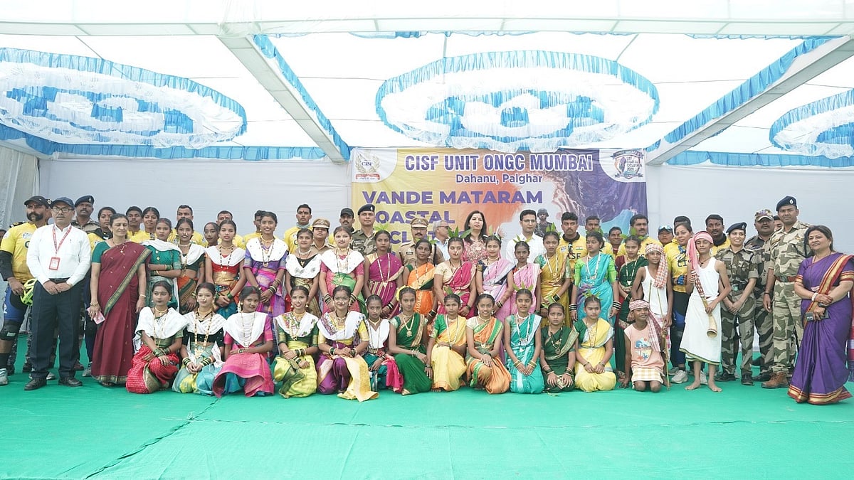 CISF's Vande Mataram Coastal Cyclothon Garners Enthusiastic Welcome In Palghar, Promotes Unity & Security 