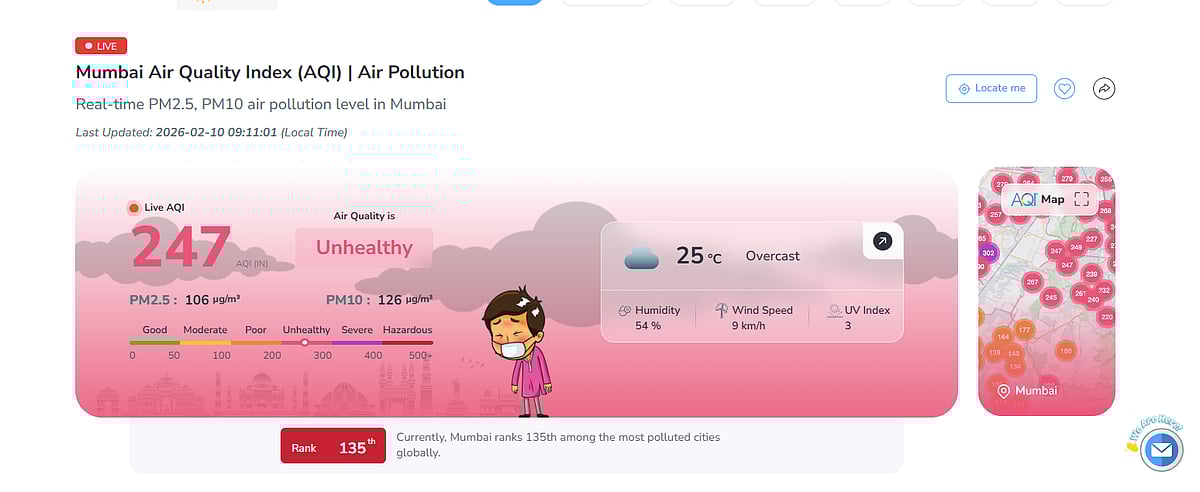 AQI Remains In Unhealthy Range