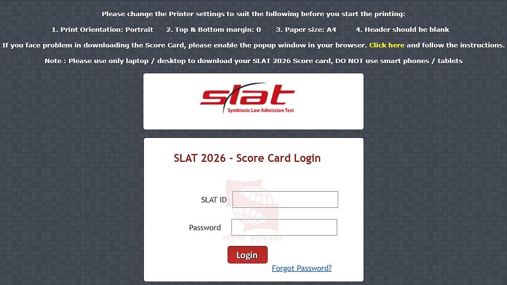 Symbiosis University Declares SLAT 2026 First Merit List At slat-test.org; Check Campus-Wise Merit Status 
