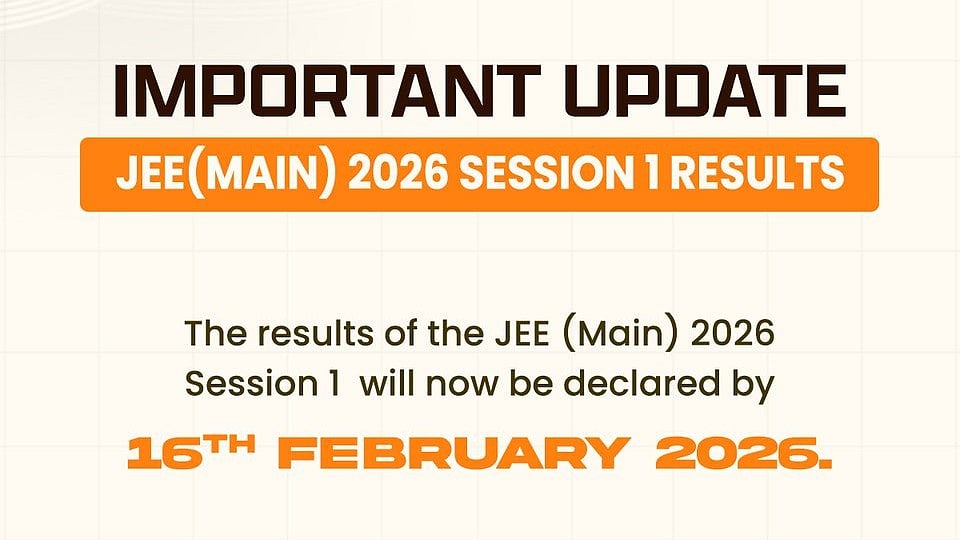 JEE Main 2026 Result Postponed: Session 1 Scores On Feb 16; Check Details Here 