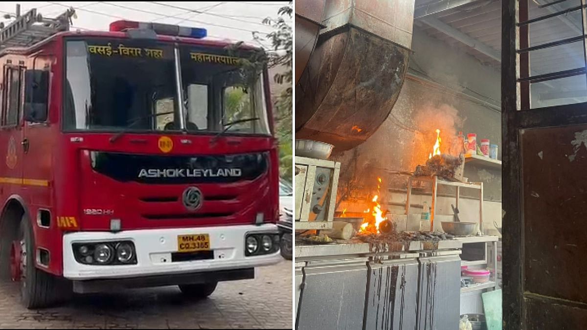 Palghar: Major Fire Breaks Out At Sharvi Bar & Hotel In Virar East; No Injuries Reported 