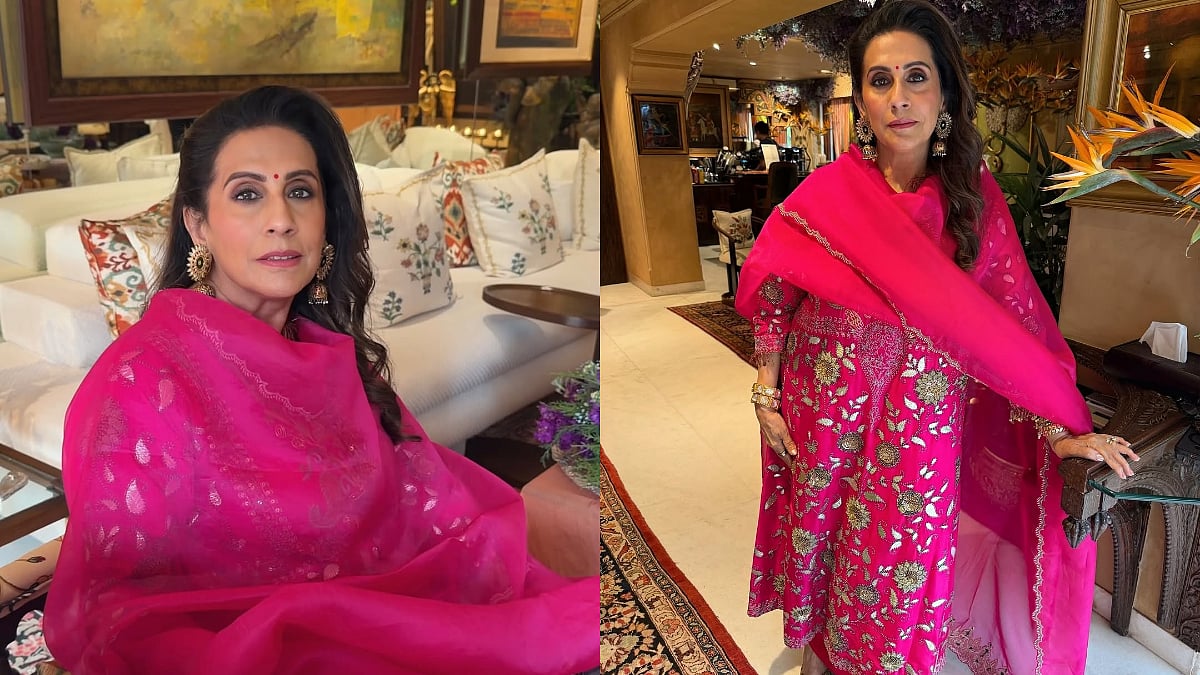 Sunita Kapoor Stuns In ₹1,62 L Organza Silk Kurta At Daughter Sonam Kapoor's Godh Bharai Ceremony