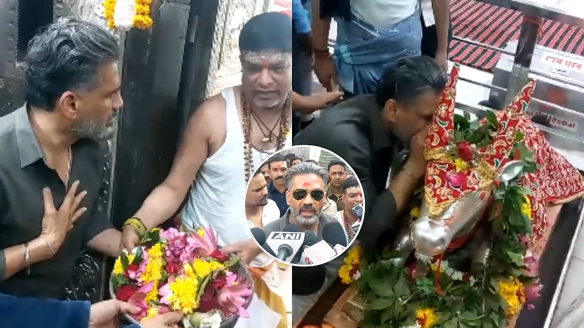 'Film Bohot Acchi Ja Rahi...': Proud Father Suniel Shetty Offers Prayers At Ujjain's Mahakal Temple After Ahan Shetty's Border 2 Success 