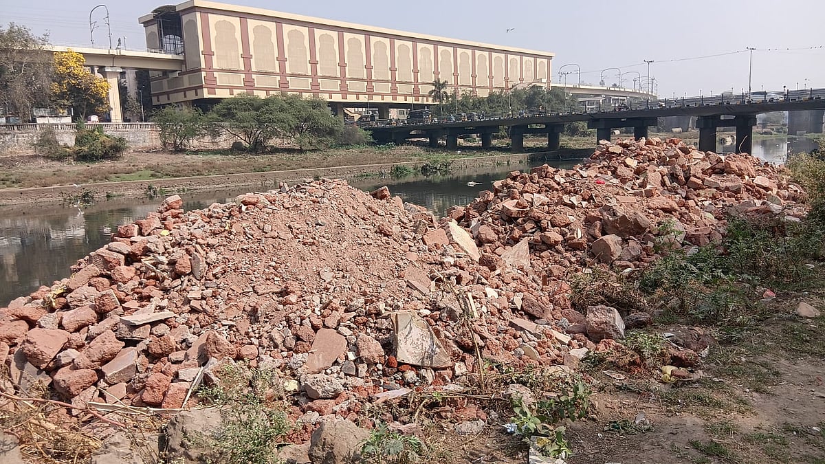 Pune: Construction Debris Found In Riverbed Near PMC HQ, Commissioner Naval Kishor Ram Promises...