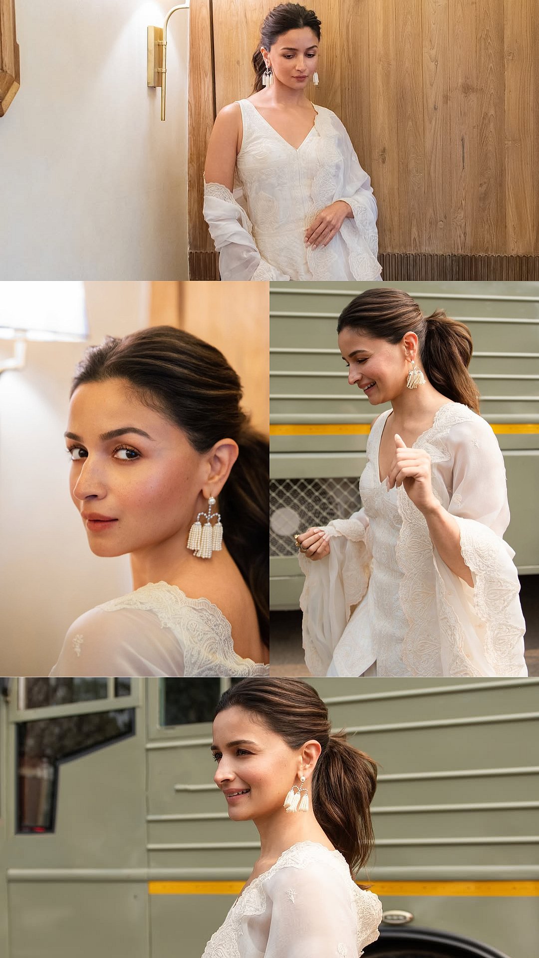 Alia Bhatt Serves Timeless Beauty In All-Whites Custom Torani Farshi Salwar | Pictures 