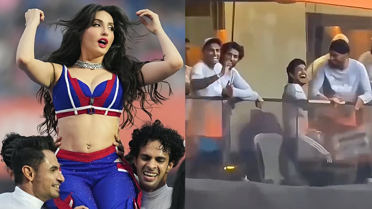 Suryakumar Yadav, Ishan Kishan, Arshdeep Singh & Other Team India Players Go Gaga Over Nora Fatehi's Dance During ICC T20 WC Opening Ceremony; Video 