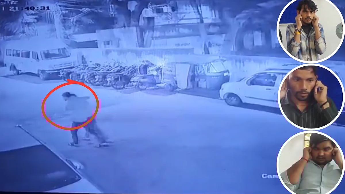 Indore News: 3 Men Arrested For Urinating On Hanuman Temple Wall, Later Apologise -- CCTV Footage