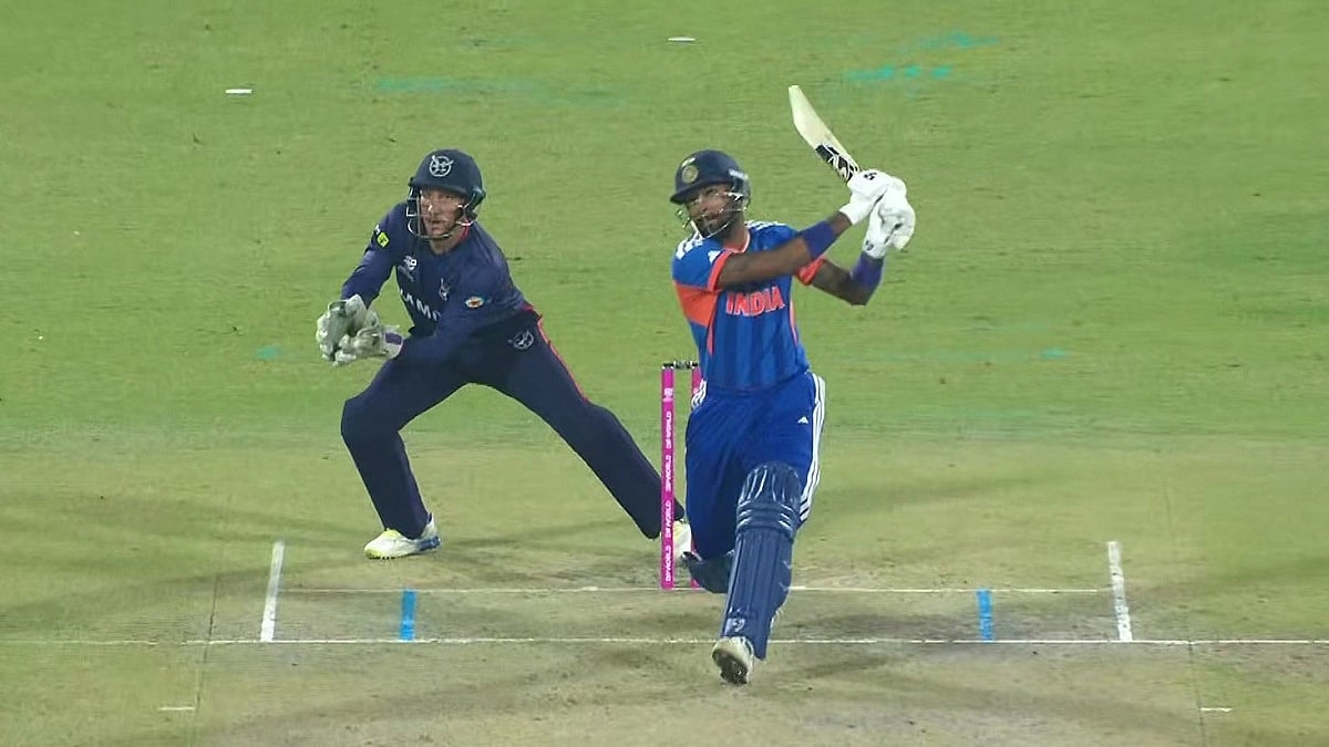 VIDEO: Hardik Hits ICC T20 World Cup 2026's Longest Six Of 109M, Dube Launches 107M Six Vs Namibia At ICC T20 WC26 