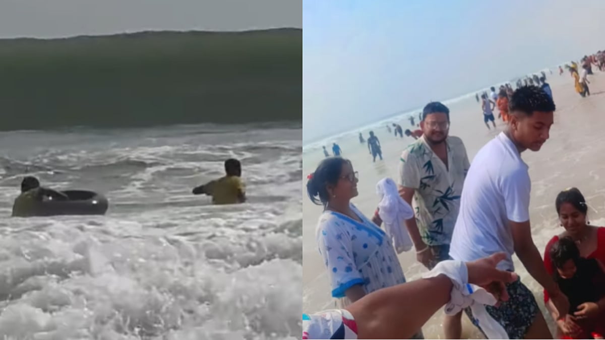 'Hum Bas Khel Rahe The...': Fun Family Outing At Puri Beach Turns Horrible Due To Sudden High Tides | WATCH 