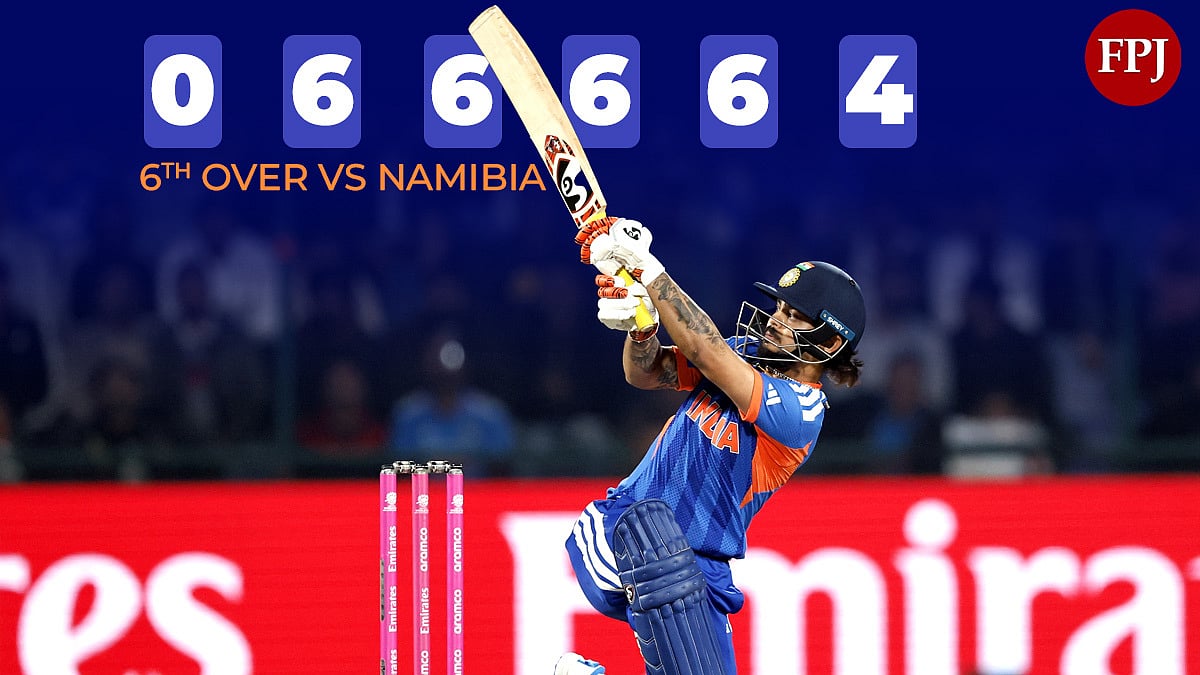 VIDEO: Ishan Kishan Goes Berserk, Smashes 6,6,6,6,4 In 28-Run Over Off JJ Smit In IND VS NAM T20 WC Clash 