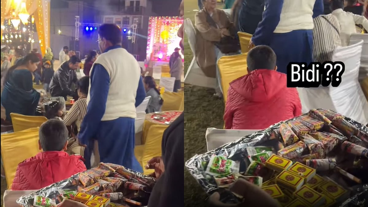 'Ye Normal Hai': Woman Shares Video Of Cigarettes & Gutka Being Served As Starters At Wedding; Very Few Netizens Amused 