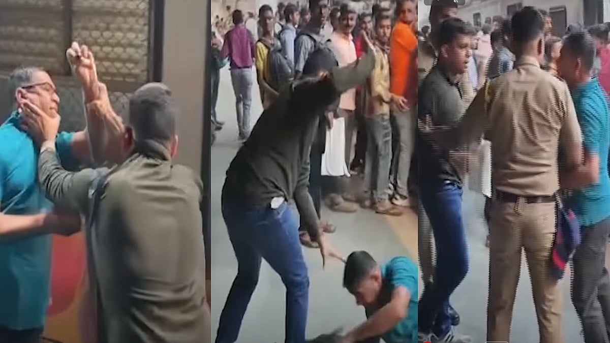 ‘Punches, Pushes & Slaps’: Two Men Brawl During Peak Hour Rush At Badlapur Station, Railway...