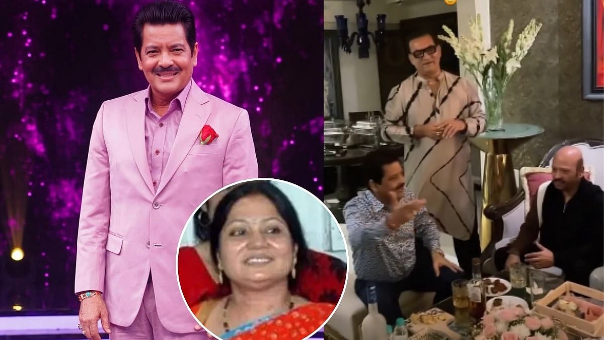 'Ganeshji Ki Photo Ke Aage Yeh Sab': Udit Narayan Seen Enjoying & Drinking Amid First Wife's Uterus Removal Without Consent Allegations- Watch Video 