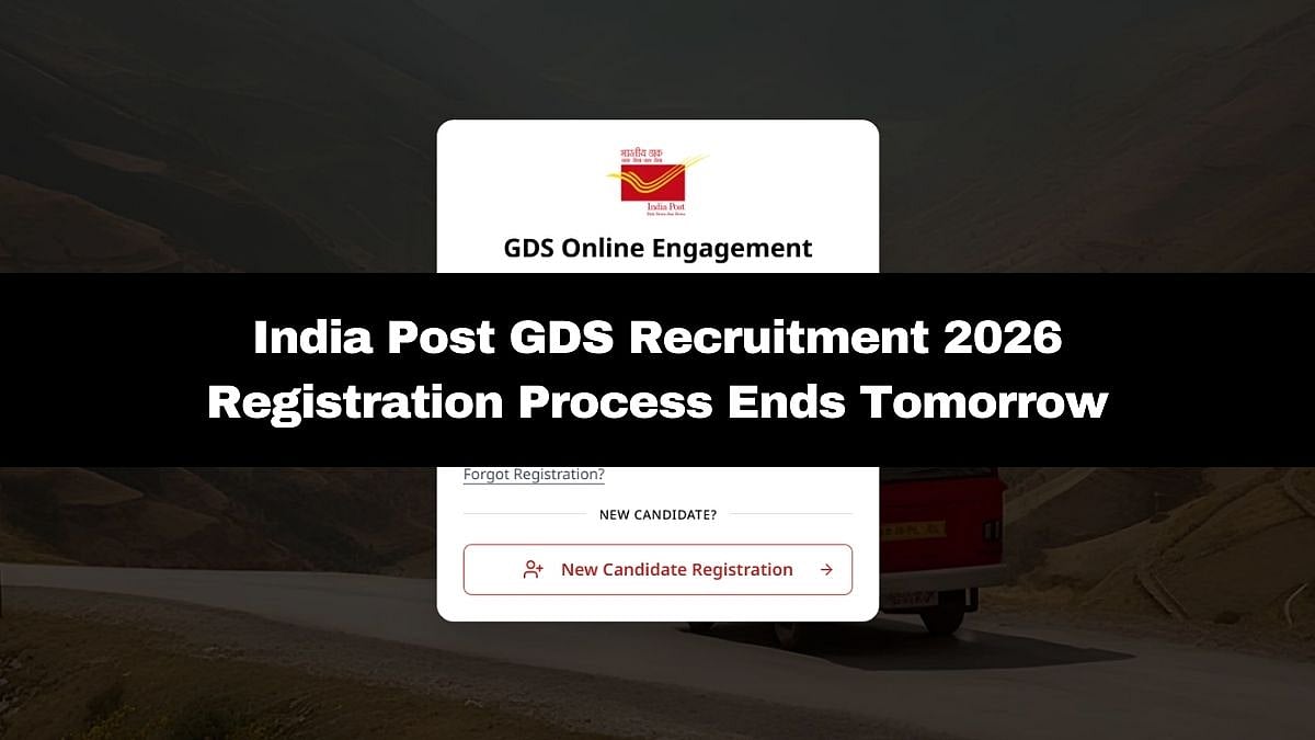 India Post GDS Recruitment 2026: Registration Process Ends Tomorrow At indiapostgdsonline.gov.in; Here's How To Apply 