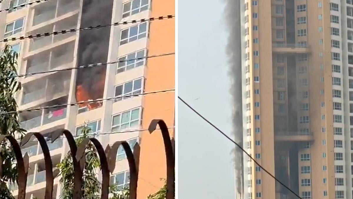 Mumbai: Fire Breaks Out On 9th Floor Of High-rise In Goregaon East, Residents Evacuated; Video
