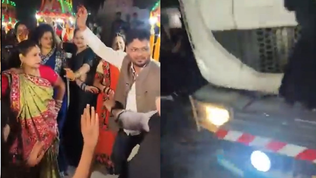 VIDEO: Uncontrolled Speeding Truck Rams Wedding Baraat In Chhattisgarh’s Janjgir-Champa, 4 Injured...