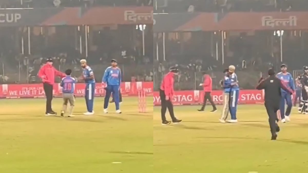 IND vs NAM, ICC T20 World Cup 2026: Fan Wearing Virat Kohli Jersey Breaches Security To Meet Hardik Pandya At Arun Jaitley Stadium; Video 