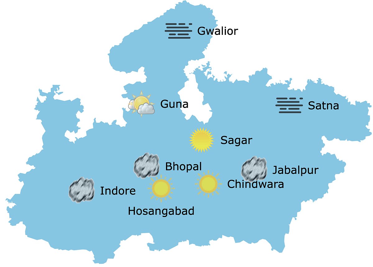 Weather in Madhya Pradesh at 