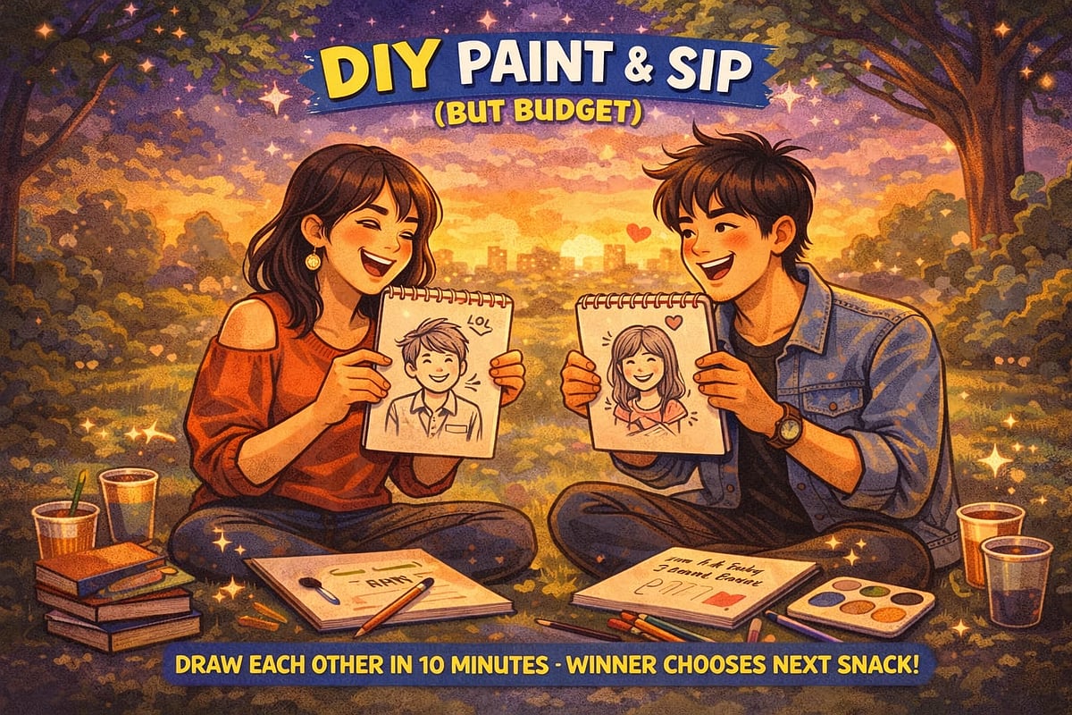 DIY Paint & Sip (But Budget)