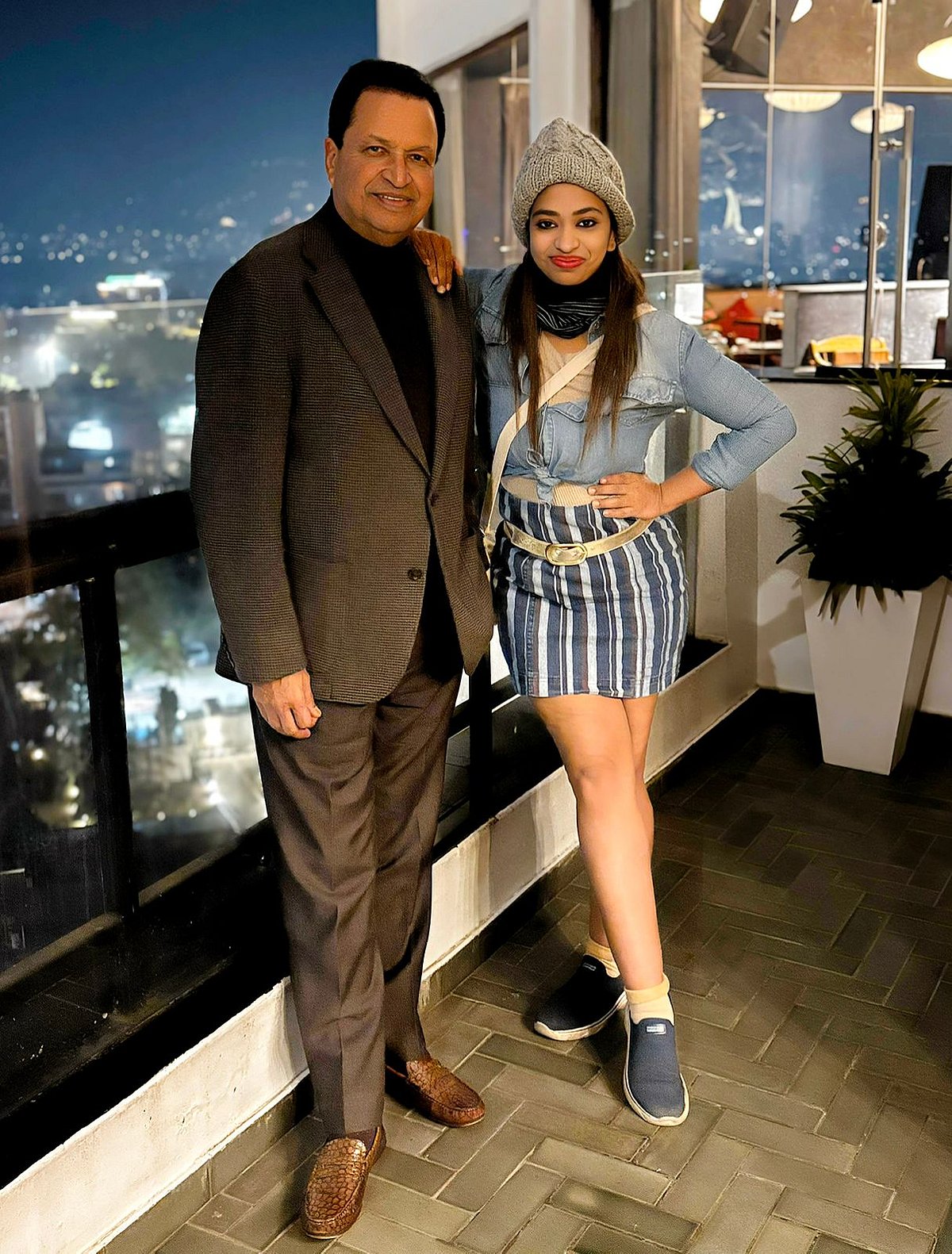 Anandita De with Binod Chaudhary, Chairman of CG Group (billionaire of Nepal)