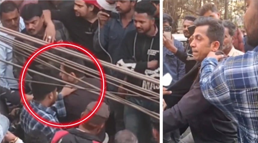 MP News: Married Cop Caught Shopping With Girlfriend; Brothers-In-Law Confront, Then Beat Him With Chappals In Public In Jabalpur-- VIDEO 