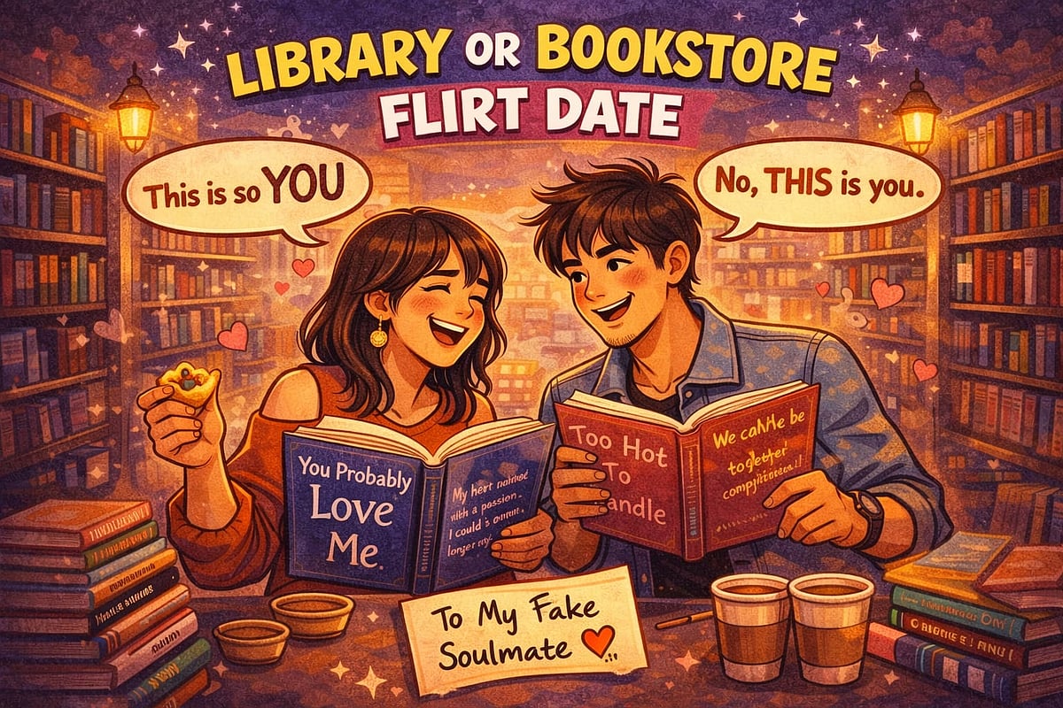 Library or Bookstore Flirt Date
