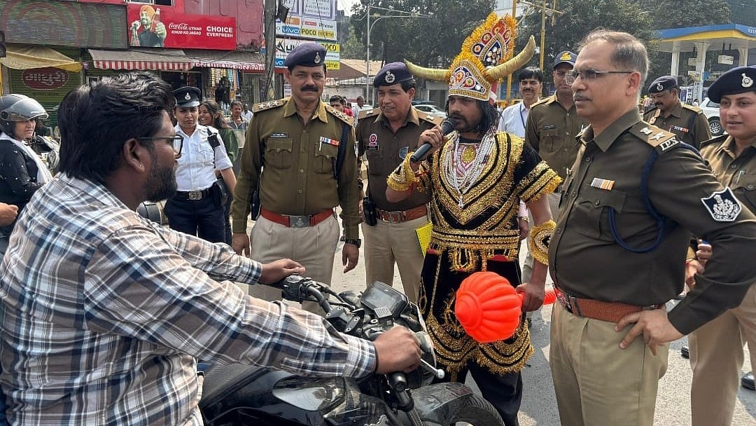 Indore News: ‘Yamraj’ Spreads Road Safety Awareness