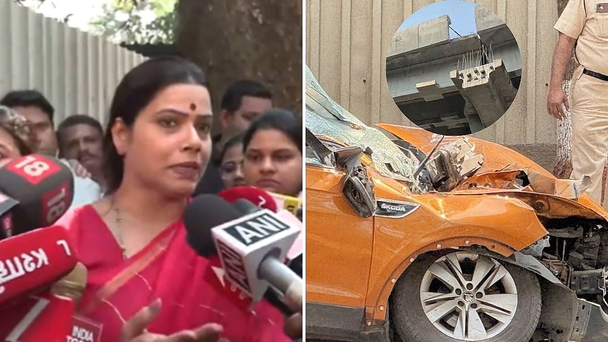 'Huge Negligence': Mumbai Mayor Ritu Tawde Rushes To Metro 4 Slab Collapse Site In Mulund’s LBS Marg After 1 Dead In Mishap - WATCH 